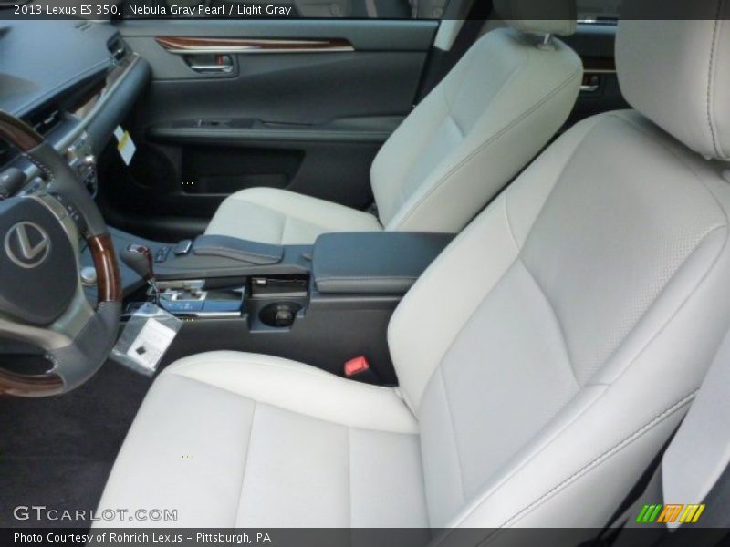 Nebula Gray Pearl / Light Gray 2013 Lexus ES 350
