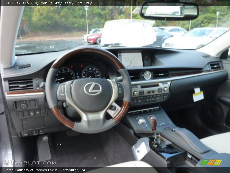 Nebula Gray Pearl / Light Gray 2013 Lexus ES 350