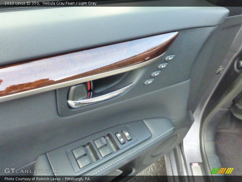 Nebula Gray Pearl / Light Gray 2013 Lexus ES 350