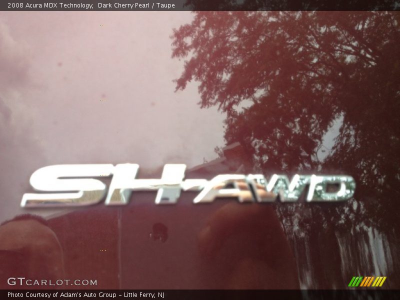 Dark Cherry Pearl / Taupe 2008 Acura MDX Technology
