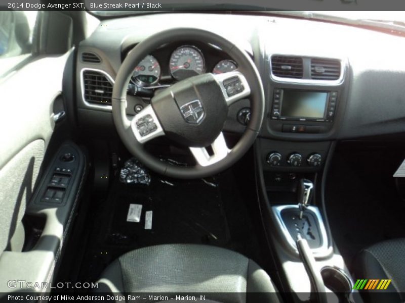 Blue Streak Pearl / Black 2014 Dodge Avenger SXT