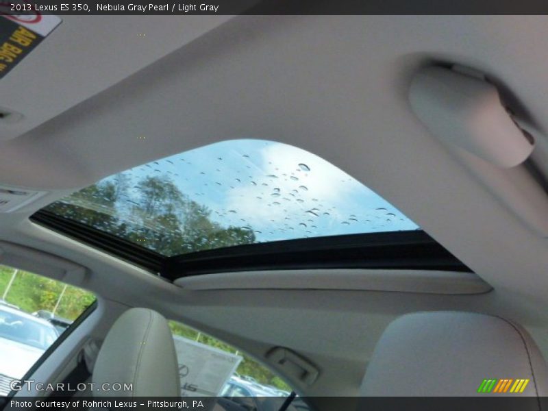 Nebula Gray Pearl / Light Gray 2013 Lexus ES 350