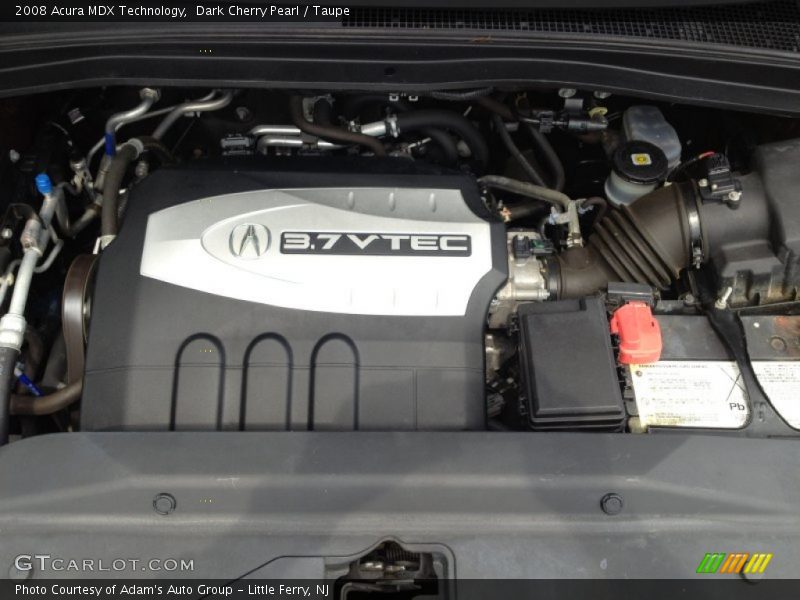 Dark Cherry Pearl / Taupe 2008 Acura MDX Technology