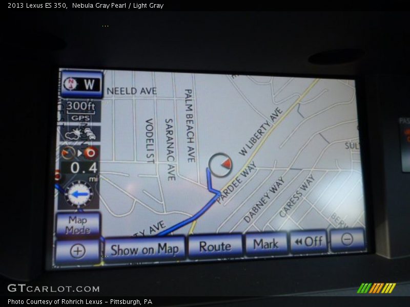 Nebula Gray Pearl / Light Gray 2013 Lexus ES 350