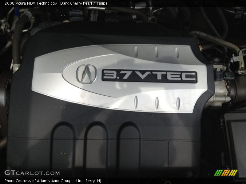 Dark Cherry Pearl / Taupe 2008 Acura MDX Technology