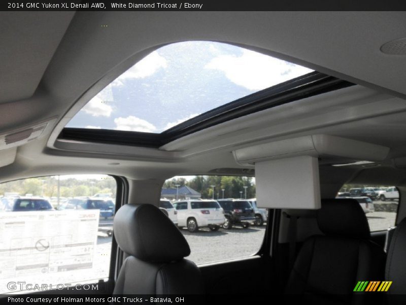 White Diamond Tricoat / Ebony 2014 GMC Yukon XL Denali AWD