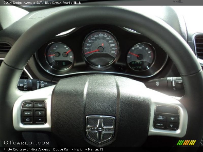 Blue Streak Pearl / Black 2014 Dodge Avenger SXT