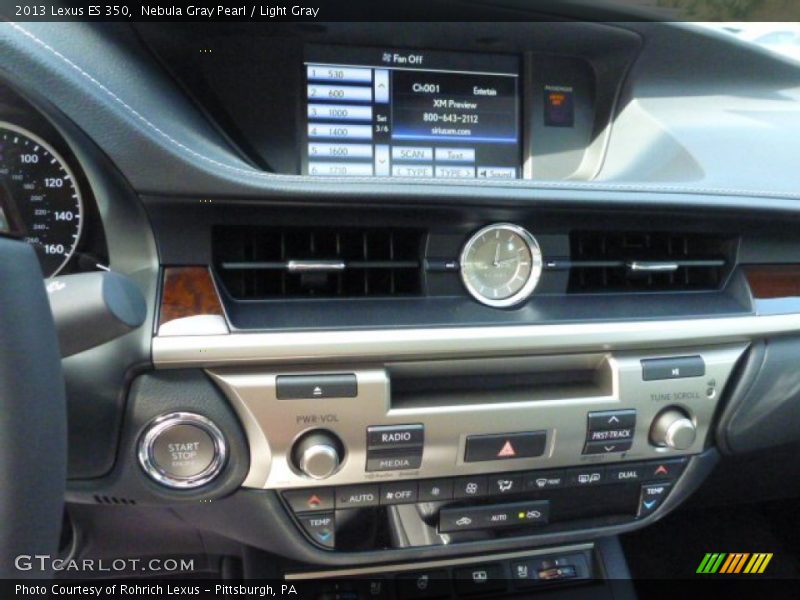 Nebula Gray Pearl / Light Gray 2013 Lexus ES 350