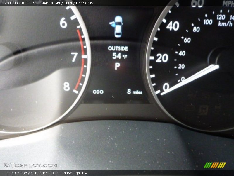 Nebula Gray Pearl / Light Gray 2013 Lexus ES 350