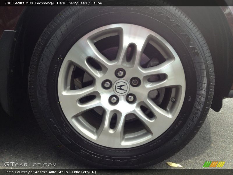 Dark Cherry Pearl / Taupe 2008 Acura MDX Technology