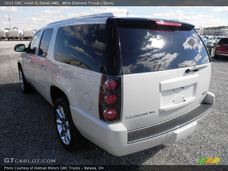 White Diamond Tricoat / Ebony 2014 GMC Yukon XL Denali AWD