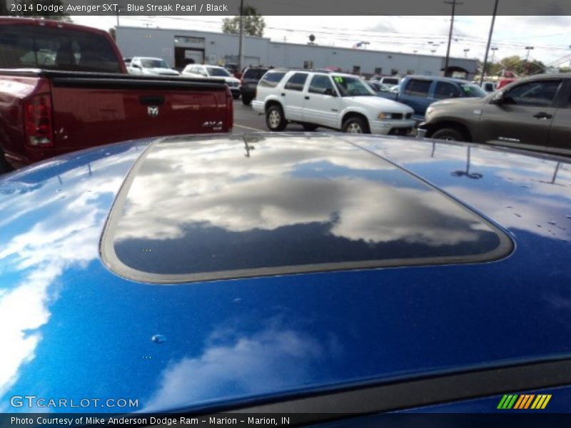 Blue Streak Pearl / Black 2014 Dodge Avenger SXT