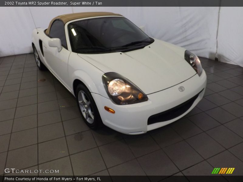 Super White / Tan 2002 Toyota MR2 Spyder Roadster