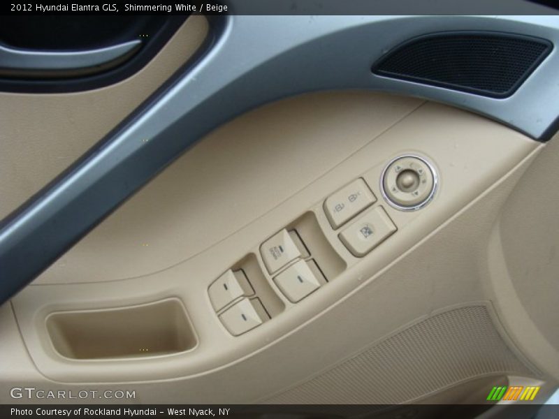 Shimmering White / Beige 2012 Hyundai Elantra GLS