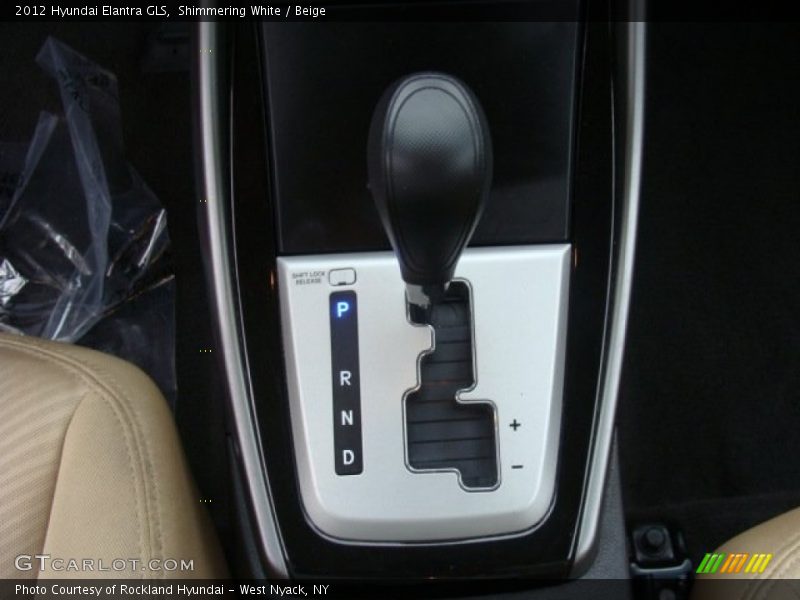Shimmering White / Beige 2012 Hyundai Elantra GLS