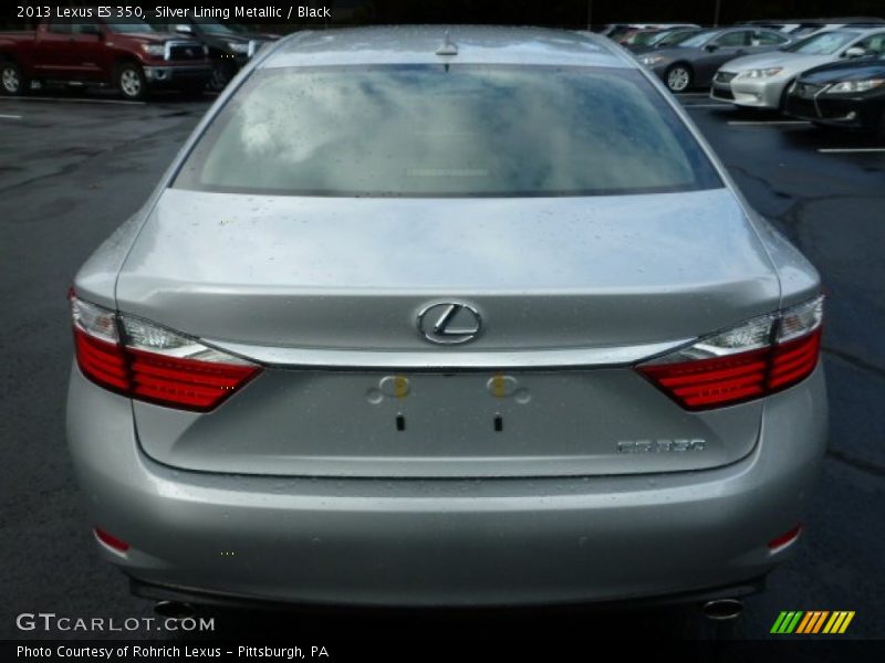 Silver Lining Metallic / Black 2013 Lexus ES 350