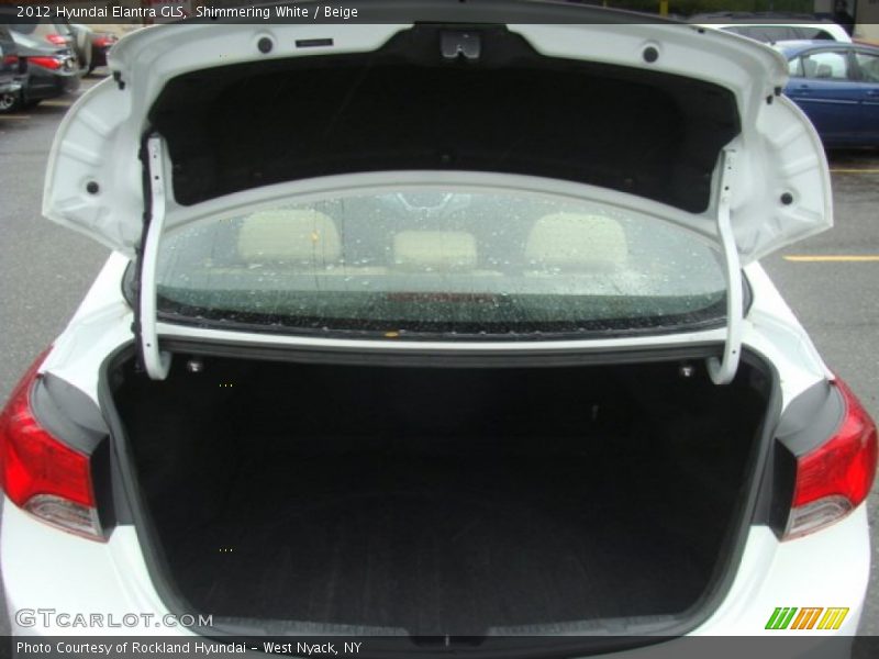 Shimmering White / Beige 2012 Hyundai Elantra GLS