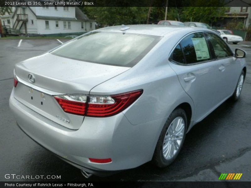 Silver Lining Metallic / Black 2013 Lexus ES 350
