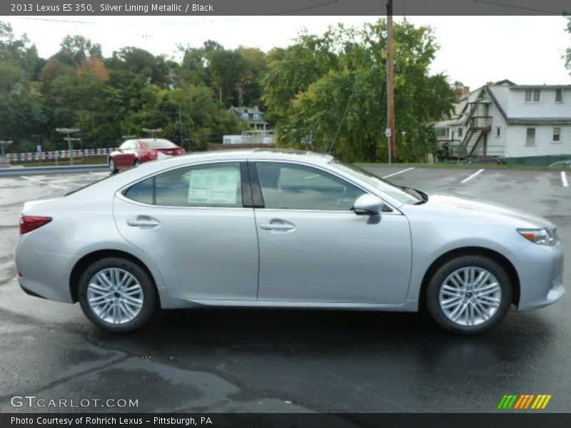 Silver Lining Metallic / Black 2013 Lexus ES 350
