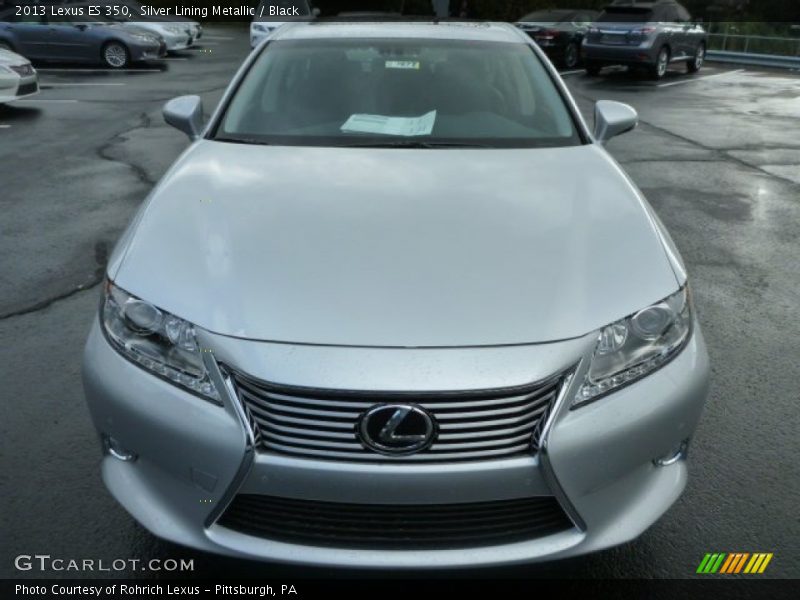 Silver Lining Metallic / Black 2013 Lexus ES 350