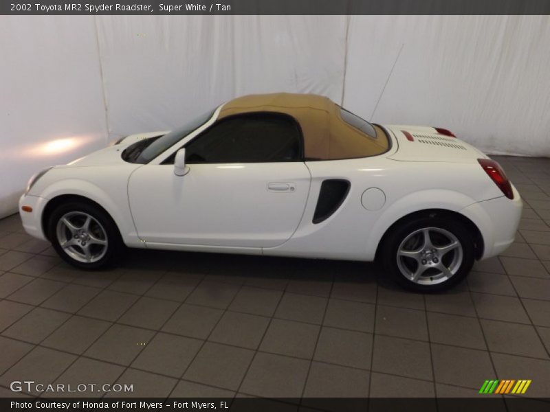 Super White / Tan 2002 Toyota MR2 Spyder Roadster