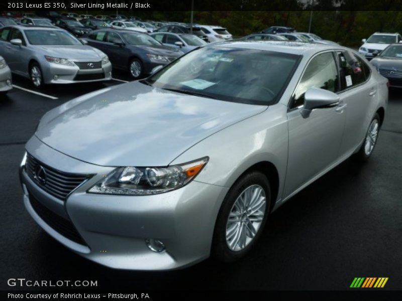 Silver Lining Metallic / Black 2013 Lexus ES 350