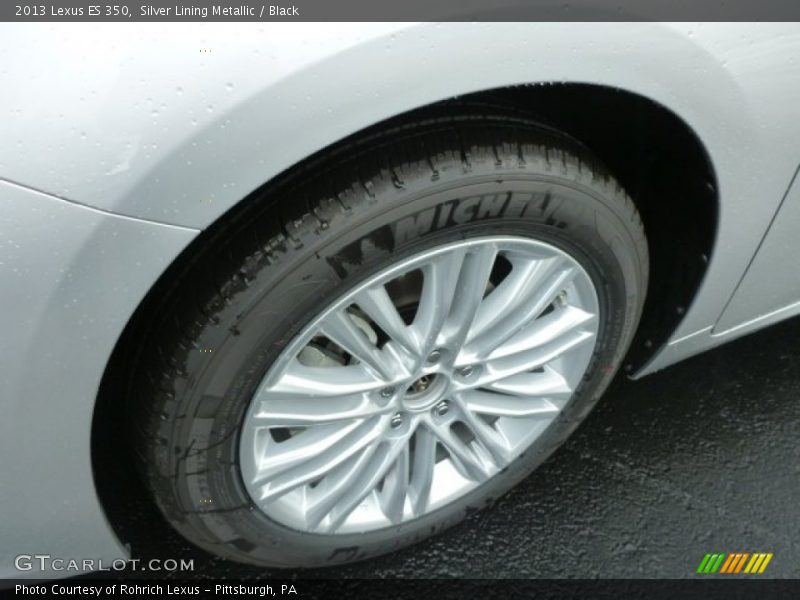 Silver Lining Metallic / Black 2013 Lexus ES 350