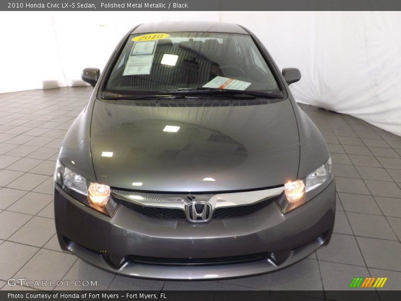 Polished Metal Metallic / Black 2010 Honda Civic LX-S Sedan
