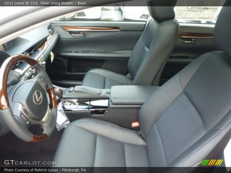 Silver Lining Metallic / Black 2013 Lexus ES 350