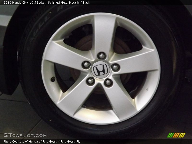 Polished Metal Metallic / Black 2010 Honda Civic LX-S Sedan