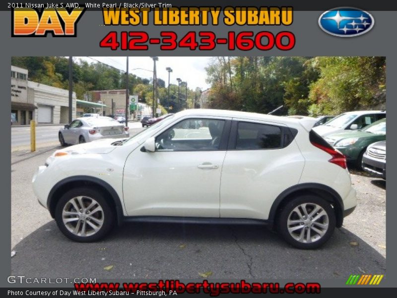 White Pearl / Black/Silver Trim 2011 Nissan Juke S AWD