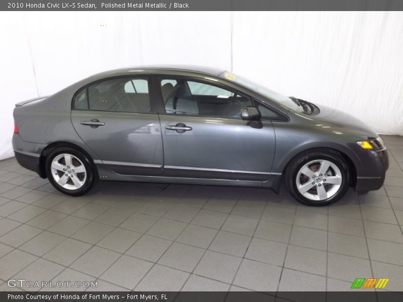 Polished Metal Metallic / Black 2010 Honda Civic LX-S Sedan