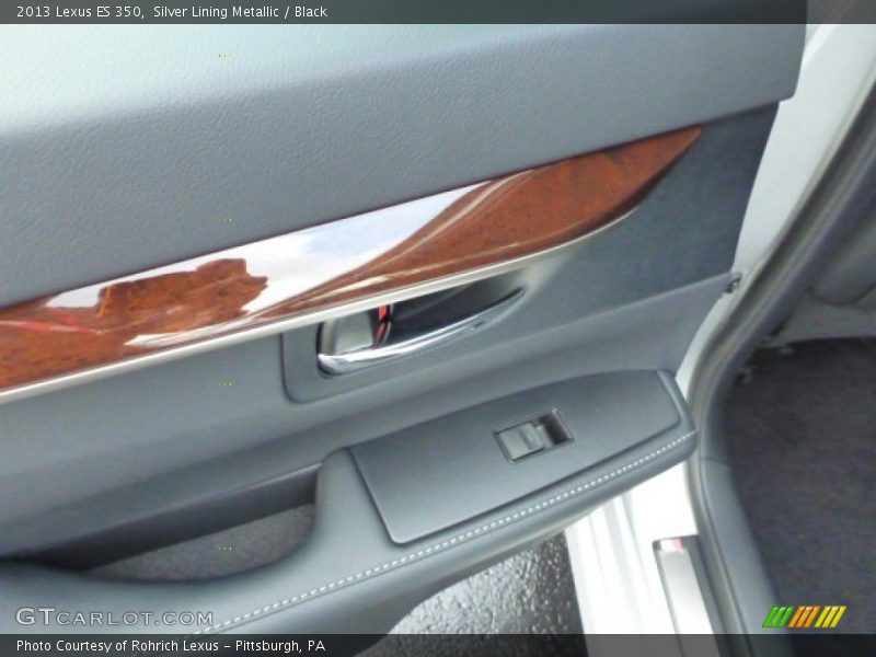 Silver Lining Metallic / Black 2013 Lexus ES 350