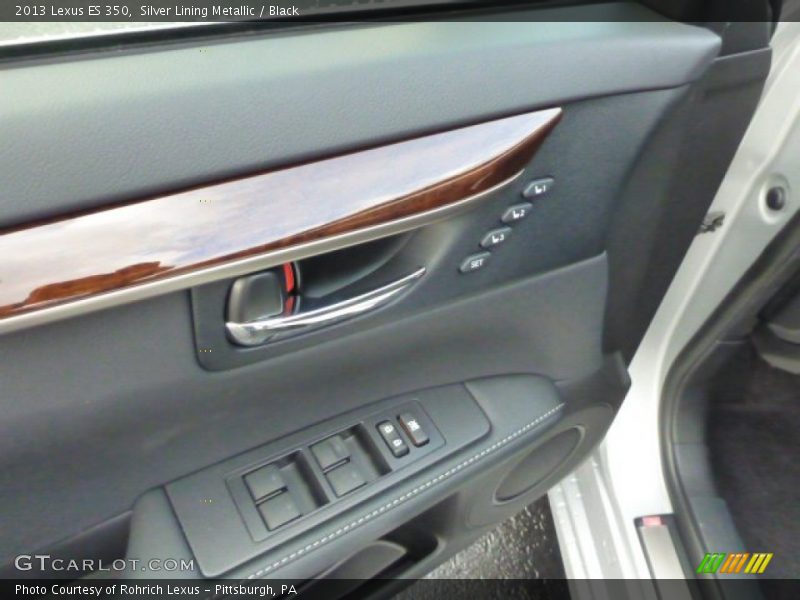 Silver Lining Metallic / Black 2013 Lexus ES 350