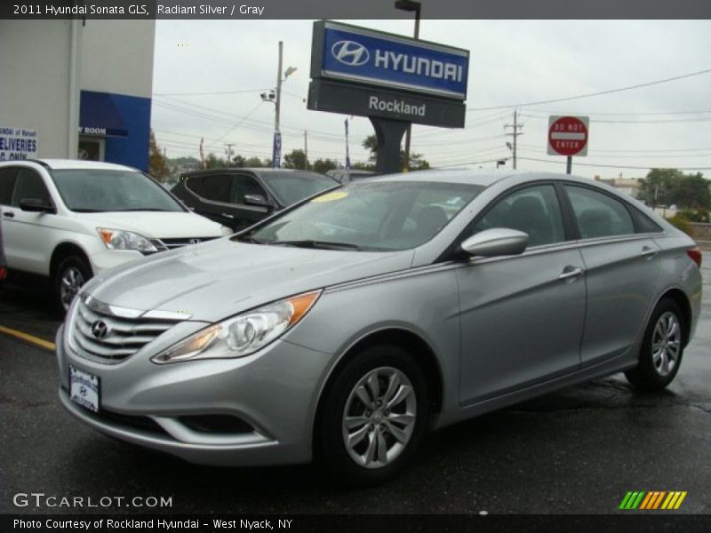 Radiant Silver / Gray 2011 Hyundai Sonata GLS