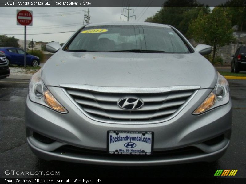 Radiant Silver / Gray 2011 Hyundai Sonata GLS