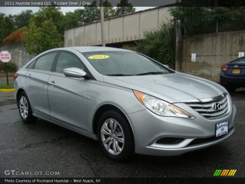 Radiant Silver / Gray 2011 Hyundai Sonata GLS