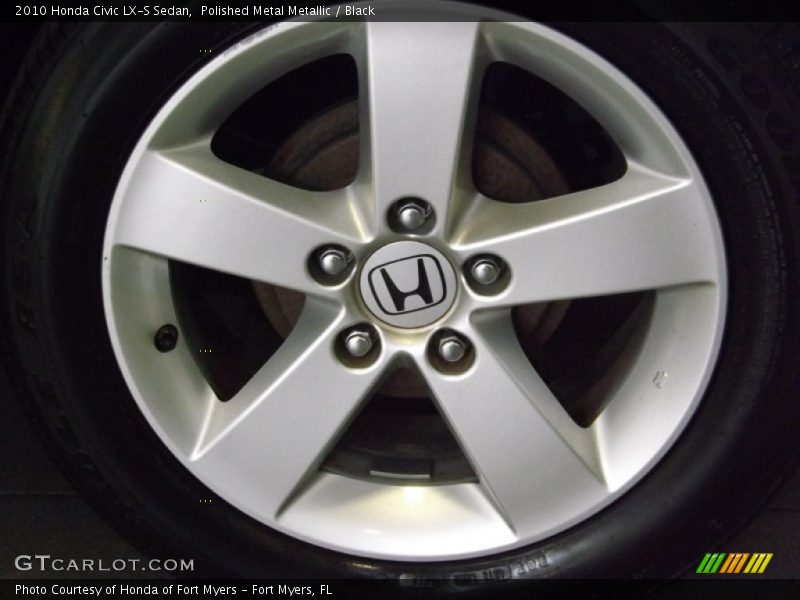 Polished Metal Metallic / Black 2010 Honda Civic LX-S Sedan