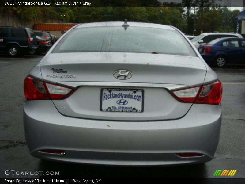 Radiant Silver / Gray 2011 Hyundai Sonata GLS