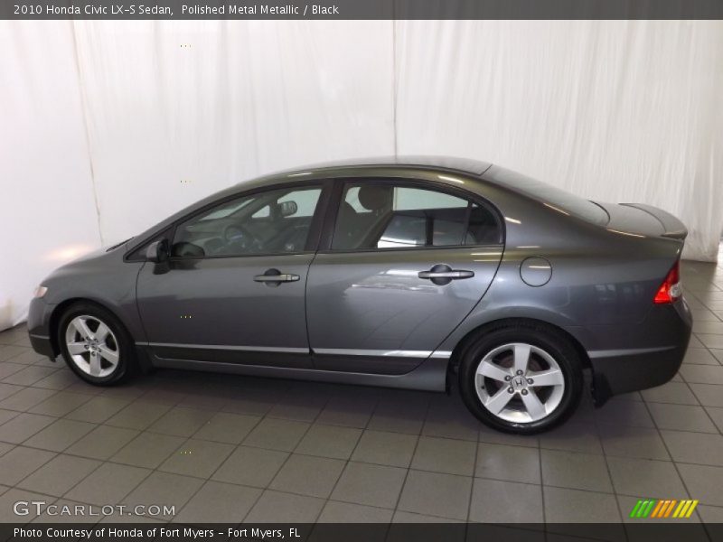 Polished Metal Metallic / Black 2010 Honda Civic LX-S Sedan