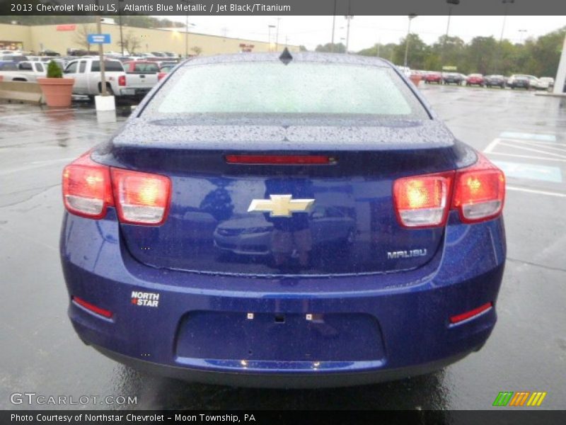 Atlantis Blue Metallic / Jet Black/Titanium 2013 Chevrolet Malibu LS