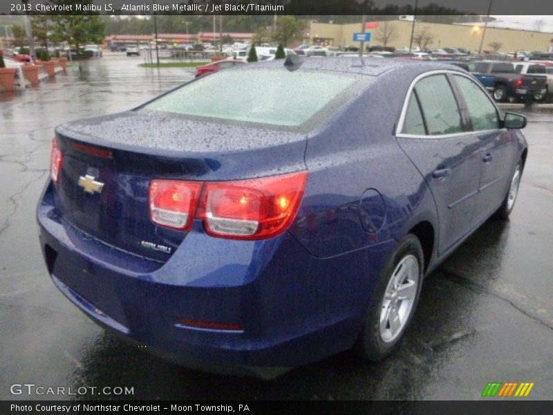 Atlantis Blue Metallic / Jet Black/Titanium 2013 Chevrolet Malibu LS