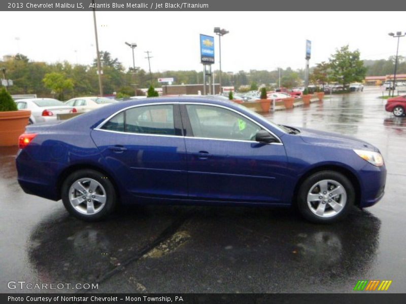Atlantis Blue Metallic / Jet Black/Titanium 2013 Chevrolet Malibu LS