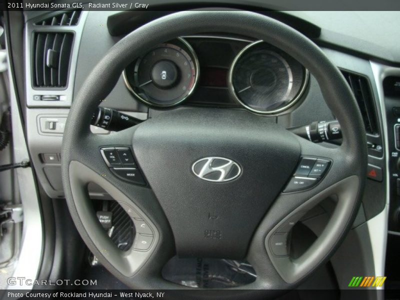 Radiant Silver / Gray 2011 Hyundai Sonata GLS