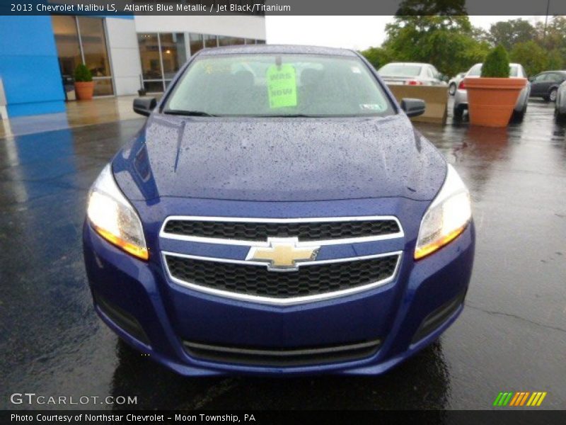 Atlantis Blue Metallic / Jet Black/Titanium 2013 Chevrolet Malibu LS