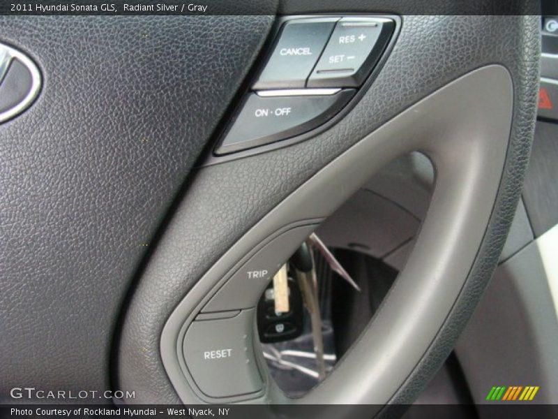 Radiant Silver / Gray 2011 Hyundai Sonata GLS