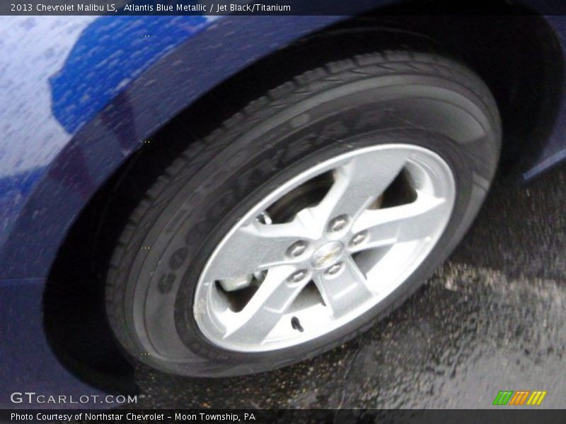 Atlantis Blue Metallic / Jet Black/Titanium 2013 Chevrolet Malibu LS