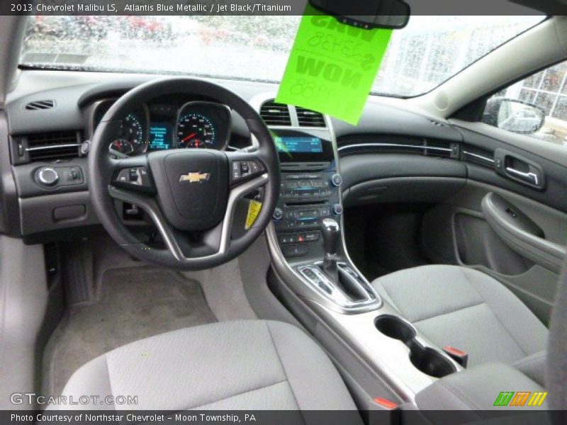 Atlantis Blue Metallic / Jet Black/Titanium 2013 Chevrolet Malibu LS