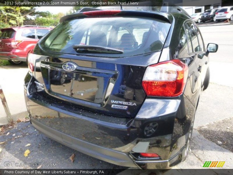 Obsidian Black Pearl / Ivory 2012 Subaru Impreza 2.0i Sport Premium 5 Door