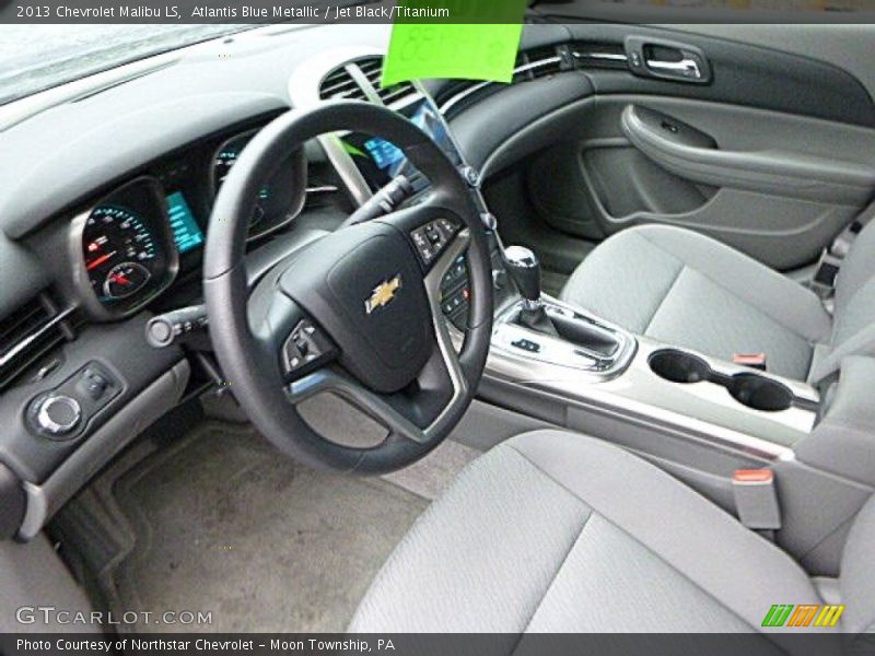 Atlantis Blue Metallic / Jet Black/Titanium 2013 Chevrolet Malibu LS